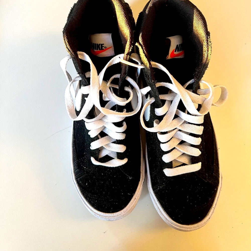 Black Suede nike blazers